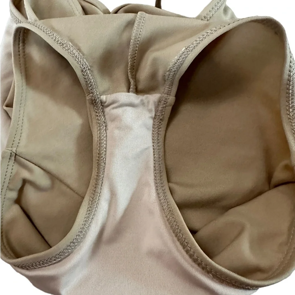 Capezio Nude Leotard Bodysuit Size Medium